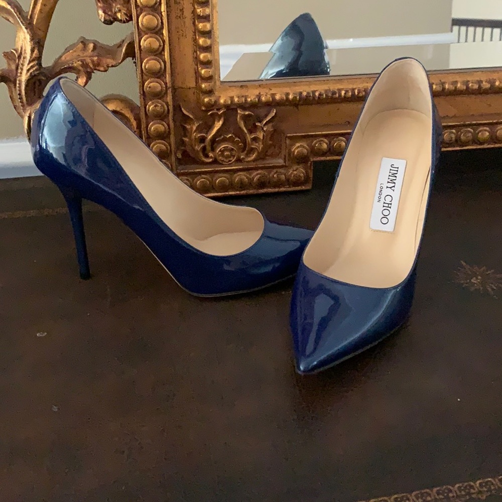 Jimmy Choo Navy Blue Heels
